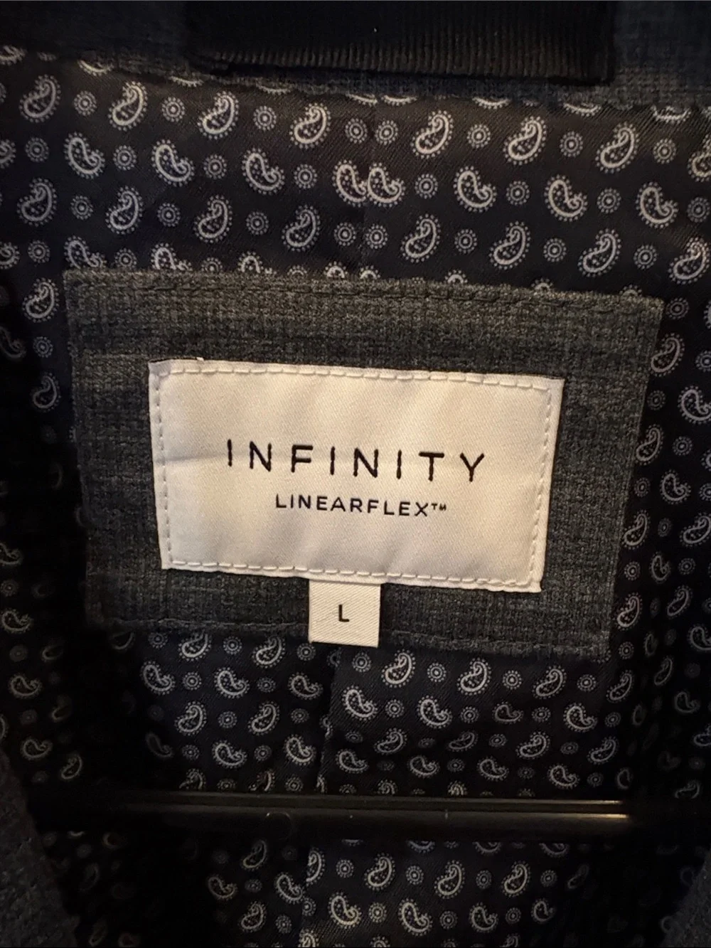 NFINITY Men's Charcoal Gray Two-Button Blazer